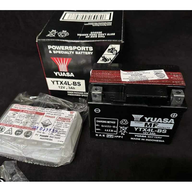 YUASA BATTERY 4L/5L SNIPER 150/155/AEROX/NMAX/WAVE125/CLICK/RAIDER/RS
