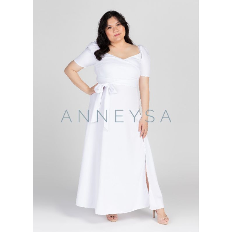 FILIPINIANA MAXI PLUS SIZE neoprene formal gown dress wedding kasal