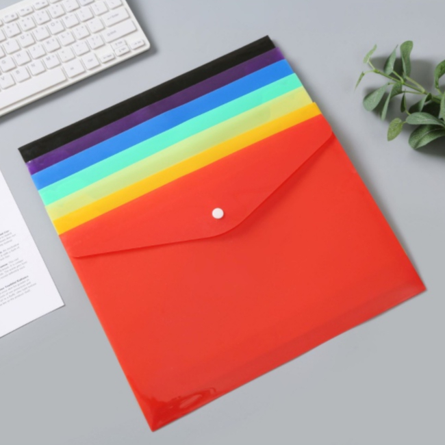 2gether A4 Transparent Clear Mix Color Plastic Envelope File Folder ...