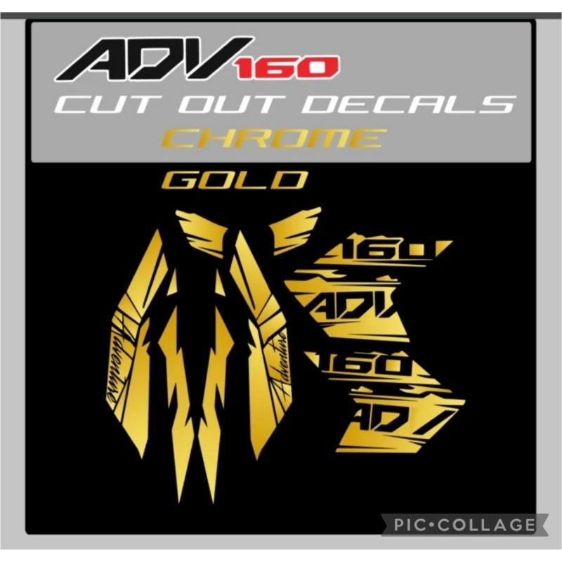 honda adv 160 cutout decals sticker | Shopee Philippines