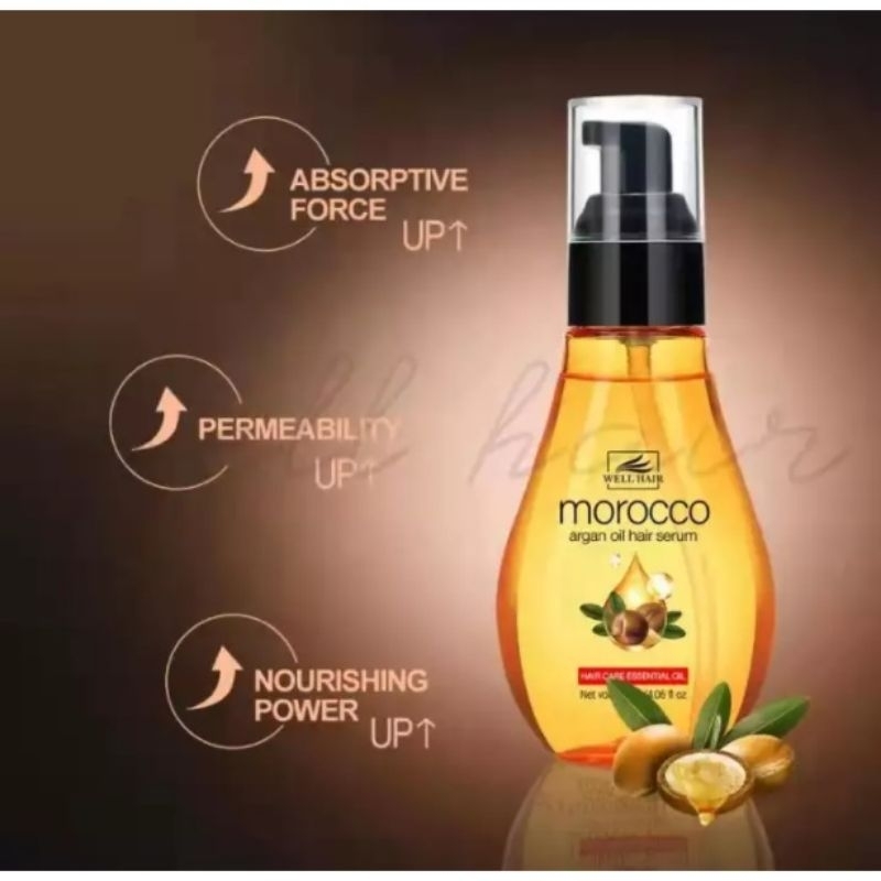Wellhair Morocco Argan Oil Hair Serum 120ml. Shopee Philippines