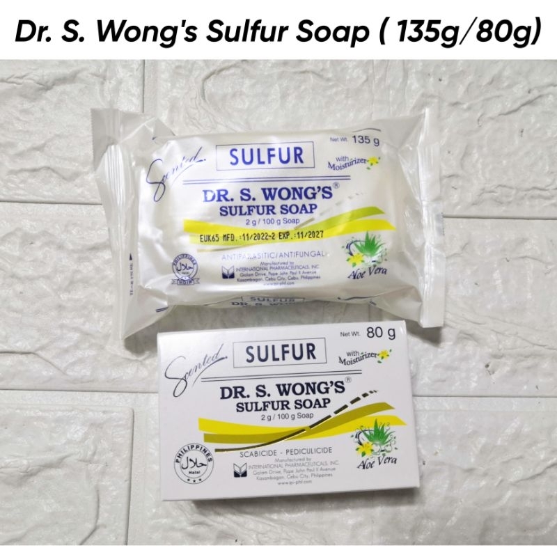 Dr S Wongs Sulfur Soap With Moisturizer Aloe Vera 80g135g Shopee Philippines 6064