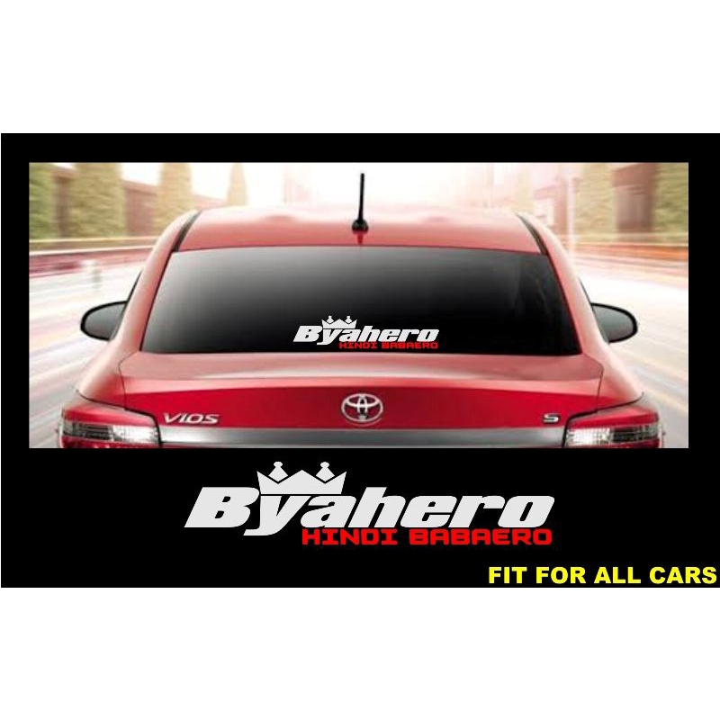 Car Sticker Byahero Hindi Babaero Design Fit for All Cars | Shopee ...
