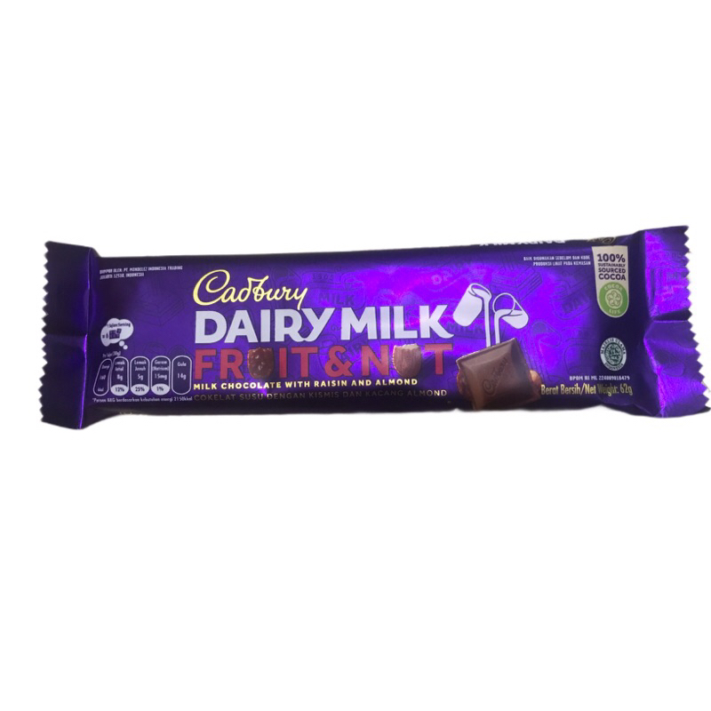 Cadbury Fruit and Nut 62g. Shopee Philippines