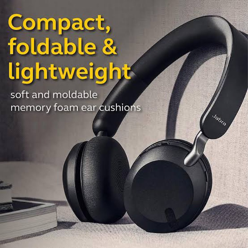 Jabra Elite 45h - Compact Wireless On-Ear Headphones with 50-Hours ...