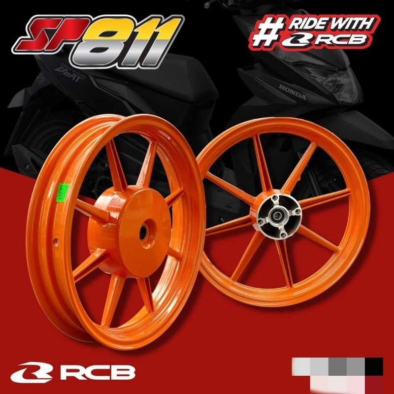 RCB SP811 8 Spokes Mags Honda Click v1 and v2 125, 150 Game Changer ...