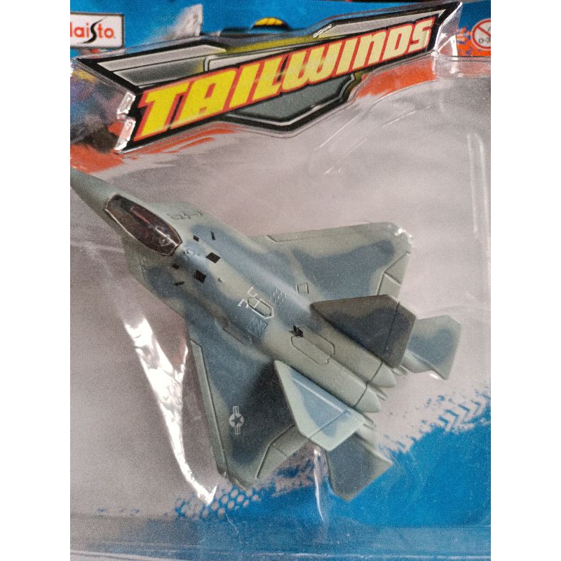 Maisto Tailwinds F-22 Raptor Fighter Jet Diecast Brand New Unopened ...