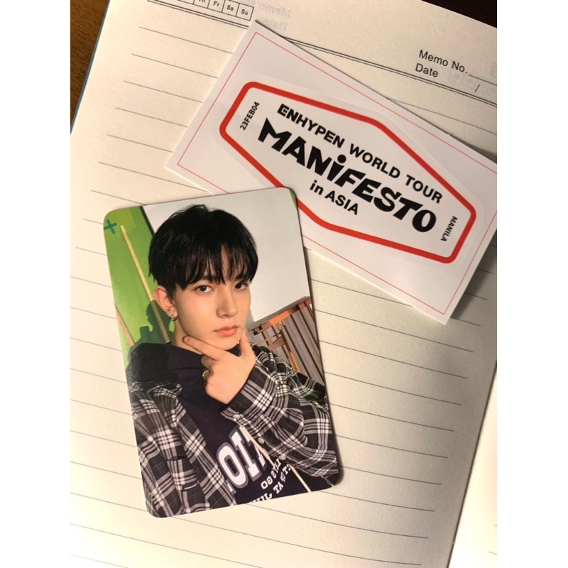 Official Heeseung Engene Zone Photocard Manifesto In Manila | Shopee