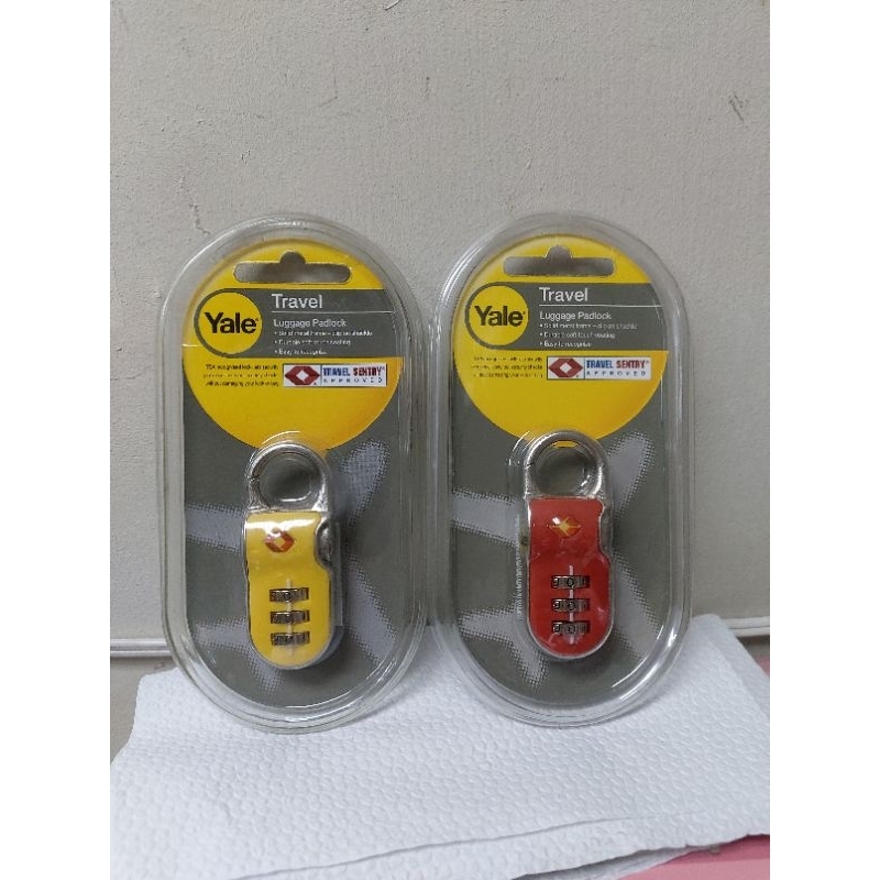 Yale TSA Luggage Clip On 3 Digit Combination Lock TSA002 Shopee