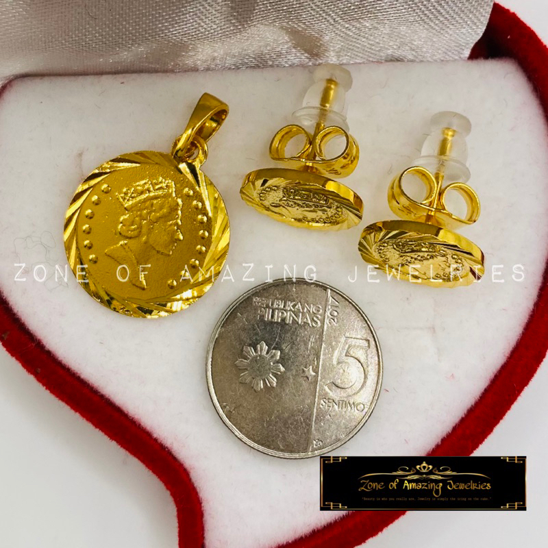zoaj.ph Queen Elizabeth Necklace and Earrings Set | Shopee Philippines