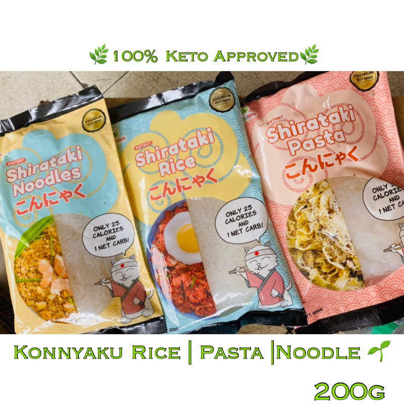 Shirataki- Konjac Rice / Konjac Pasta / Konjac Noodle (200g) | Shopee ...