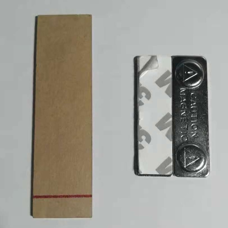 (5PCS W/MAGNET PIN)(21MMx76mm/2mm)Nameplate Acrylic Clear Blank,Name ...