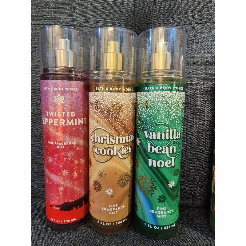 Authentic Bath and Body Works fragrance mist Vanilla Bean Noel,Twisted