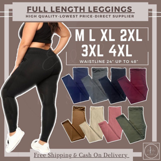 World of Leggings® Plus Size Premium Basic Nylon Spandex Leggings