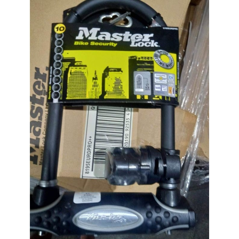 Master Lock UBar Bike Lock Level 10 8195D Shopee Philippines