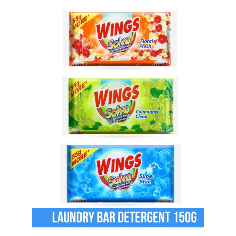 Laundry Bar Detergent Wings Solve 150g Shopee Philippines