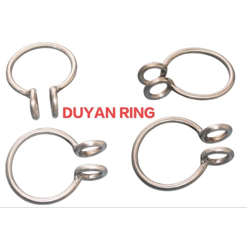 (1Pair) 304 DUYAN RING / HAMMOCK RING 100 Stainless & CARABINER Hock