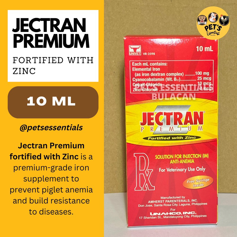 Jectran Premium Fortified with Zinc 10ml | Shopee Philippines
