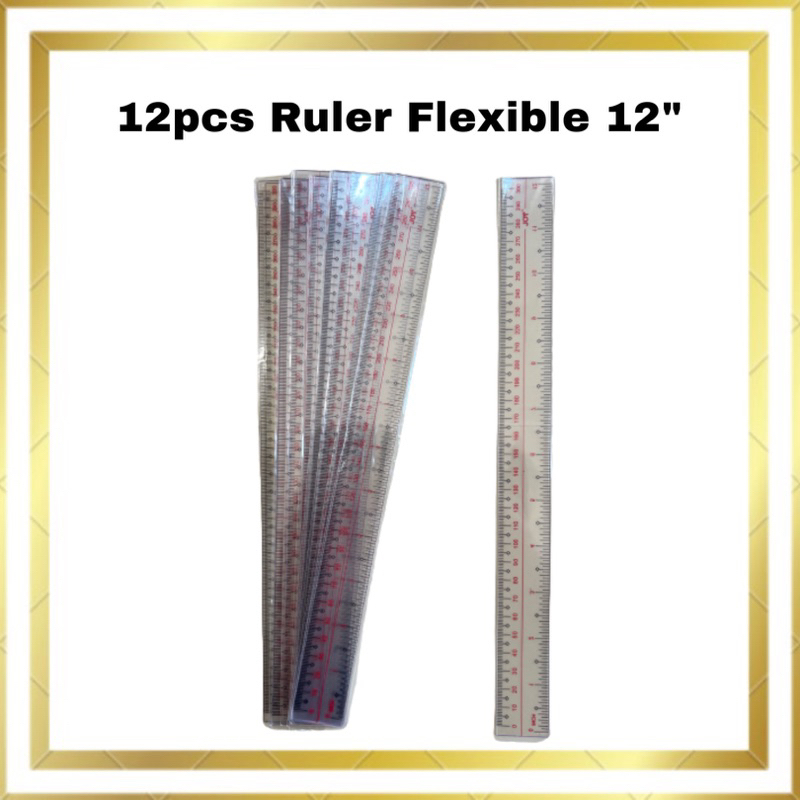 12pcs Flexible Ruler 12” | Shopee Philippines