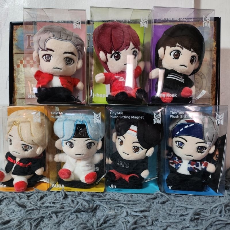 ONHAND] OFFICIAL BTS Tinytan Plush Sitting Magnet | Shopee Philippines