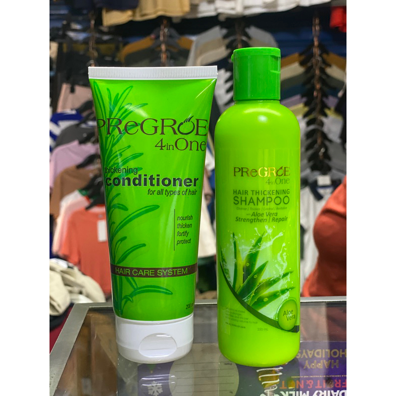 PREGROE SHAMPOO 250mL CONDITIONER 200mL | Shopee Philippines