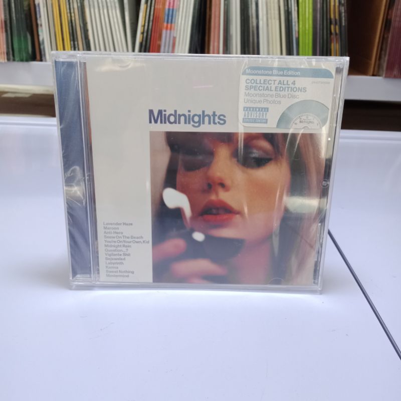 TAYLOR SWIFT Midnights: Moonstone Blue Edition CD | Shopee Philippines