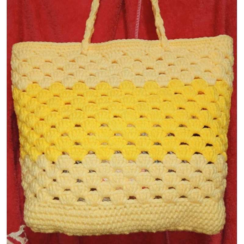 Crochet Tote Bag (handmade) Shopee Philippines
