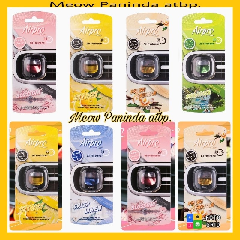 Airpro Car Air Freshener Mini Clip 2.5ml Shopee Philippines