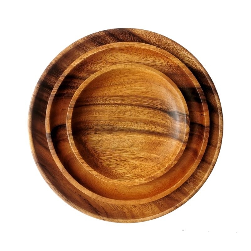 Wooden Round Plate (Size 6", 8" and 10") Shopee Philippines