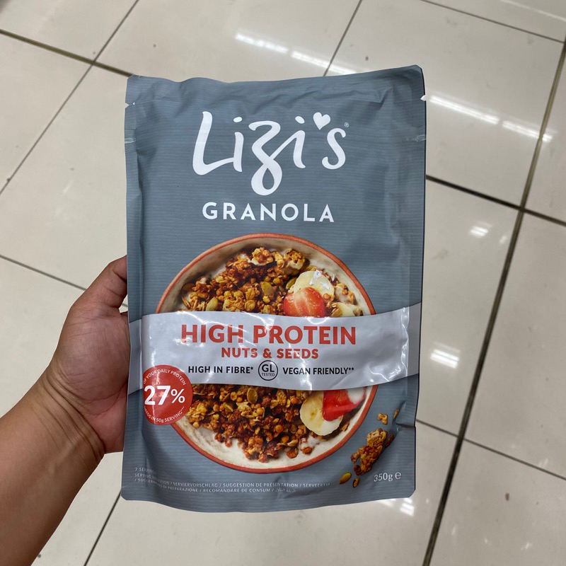 LIZI's GRANOLA HIGH PROTEIN NUTS & SEED 350g Shopee Philippines