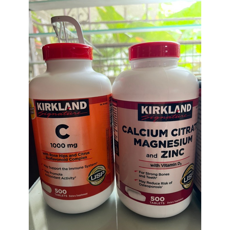 Kirkland Signature Vitamin C Calcium Ascorbic Acid Magnesium Zinc 10pcs
