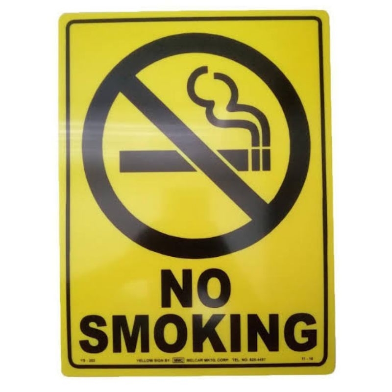 No Smoking Signage Laminated, Waterproof Sticker & PVC Sheet A4 size