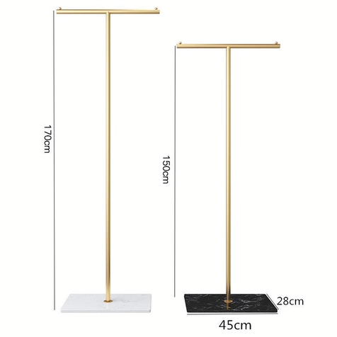 Floor Hanger Stand Nordic Metal Coat Rack T-shaped Display Stand Living ...