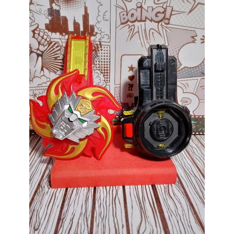 Power Rangers Morpher Super Ninja Steel Lion Fire Bracelet Collectables ...