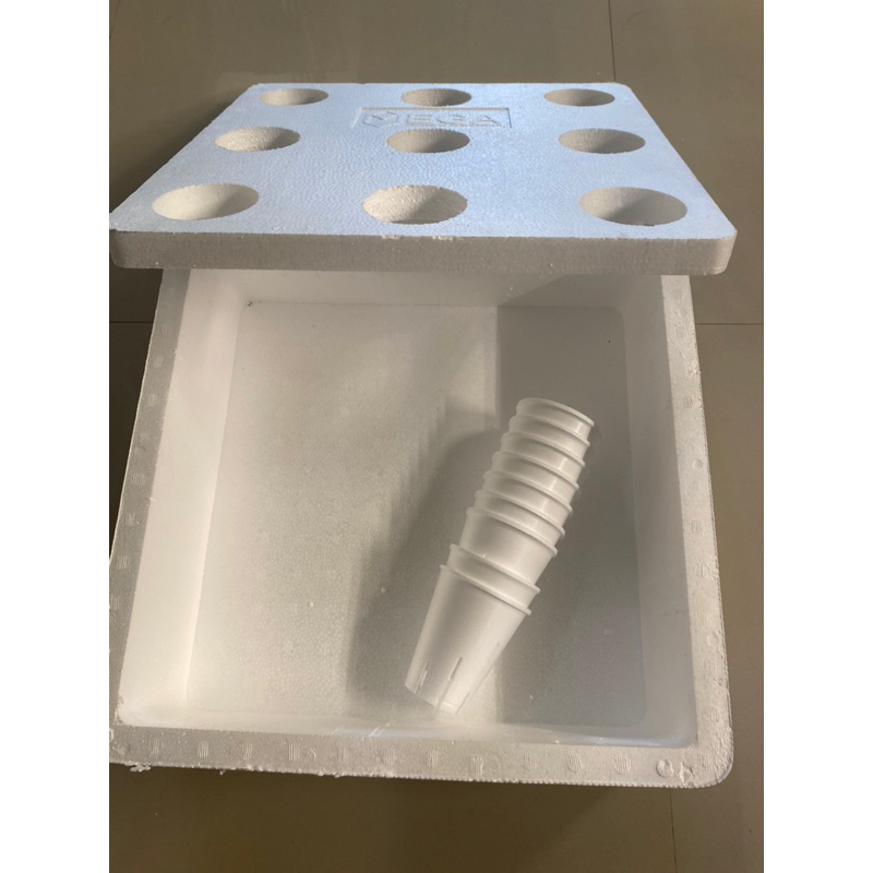 Hydroponic 9holes Grow box with styrocups | Shopee Philippines