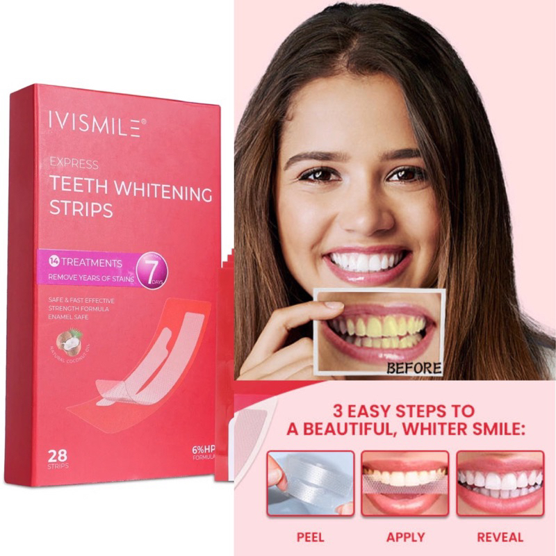 Ivismile Express Teeth Whitening Strips 28 Strips Shopee Philippines