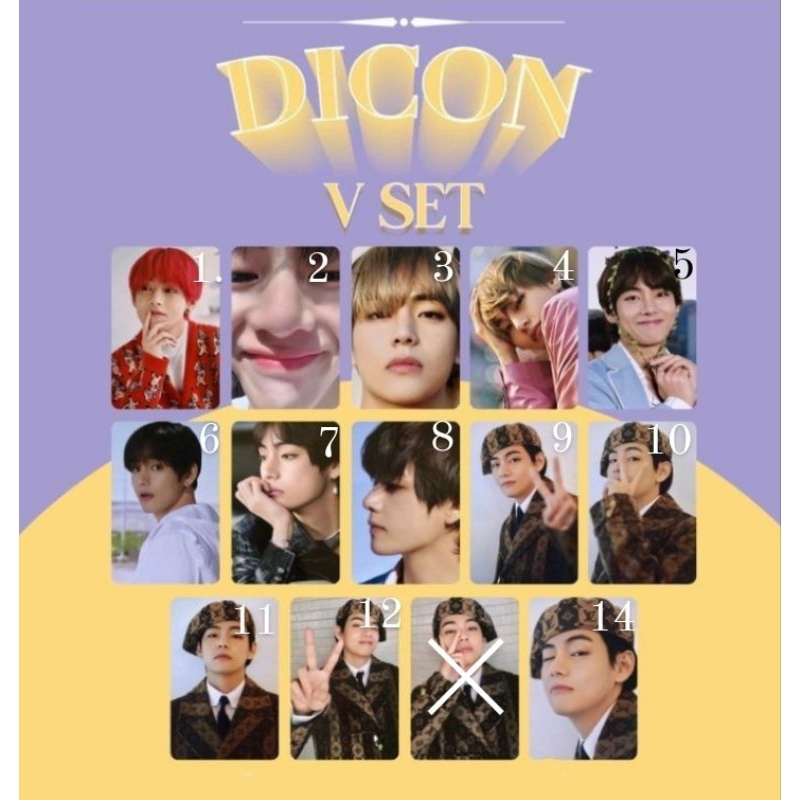 Bts Dicon 101 Tingi V Set Shopee Philippines 0024