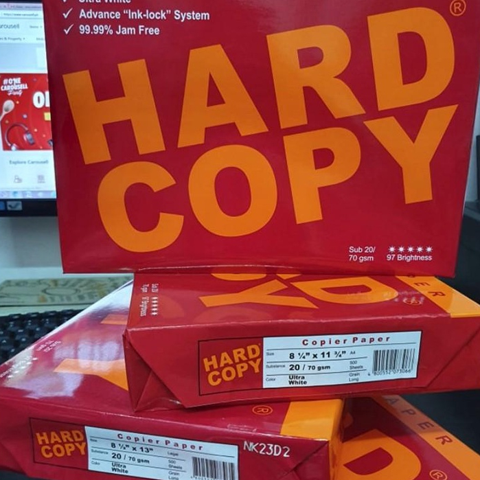 Hard Copy Bond Paper Short A4 And Long Shopee Philippines 