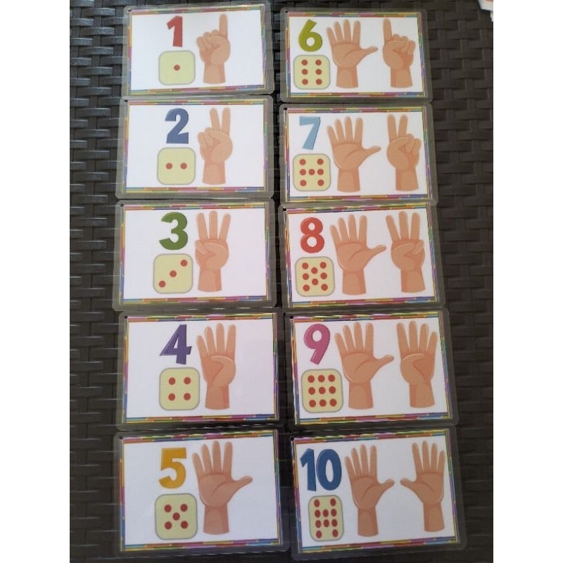 Counting Numbers Flashcards 3R (laminated) free ringbind | Shopee ...