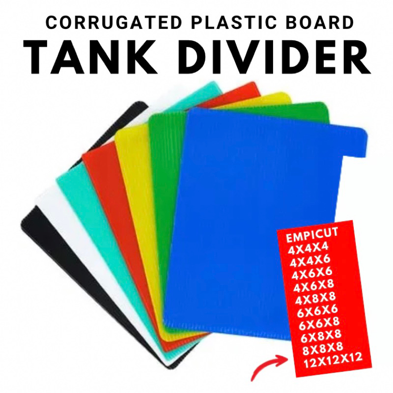CORRUGATED PLASTIC BOARD BETTA TANK DIVIDER PANGHARANG SA AQUARIUM