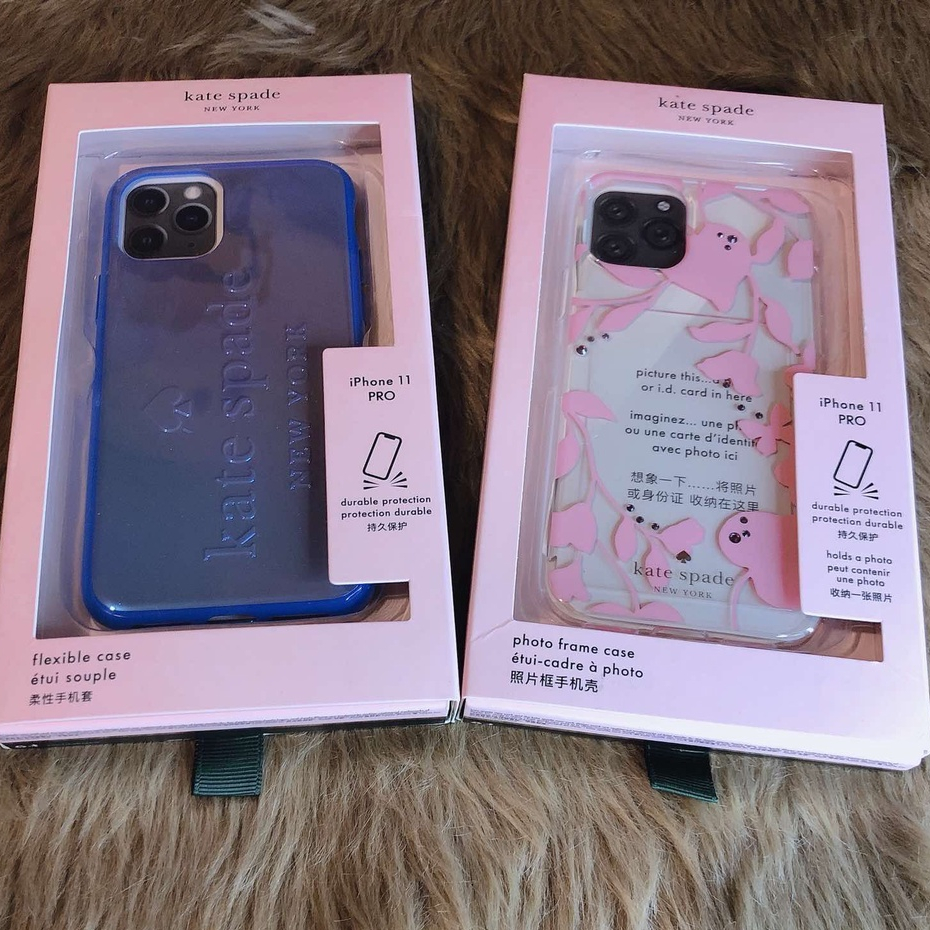 Authentic KATE SPADE Flexible iPhone 11 Pro Case Blue Metallic