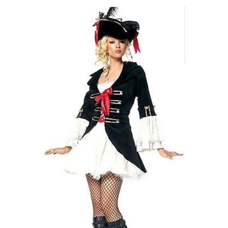 Pirate Stunning velour Caribbean Lady Pirate Costume! Fancy Dress