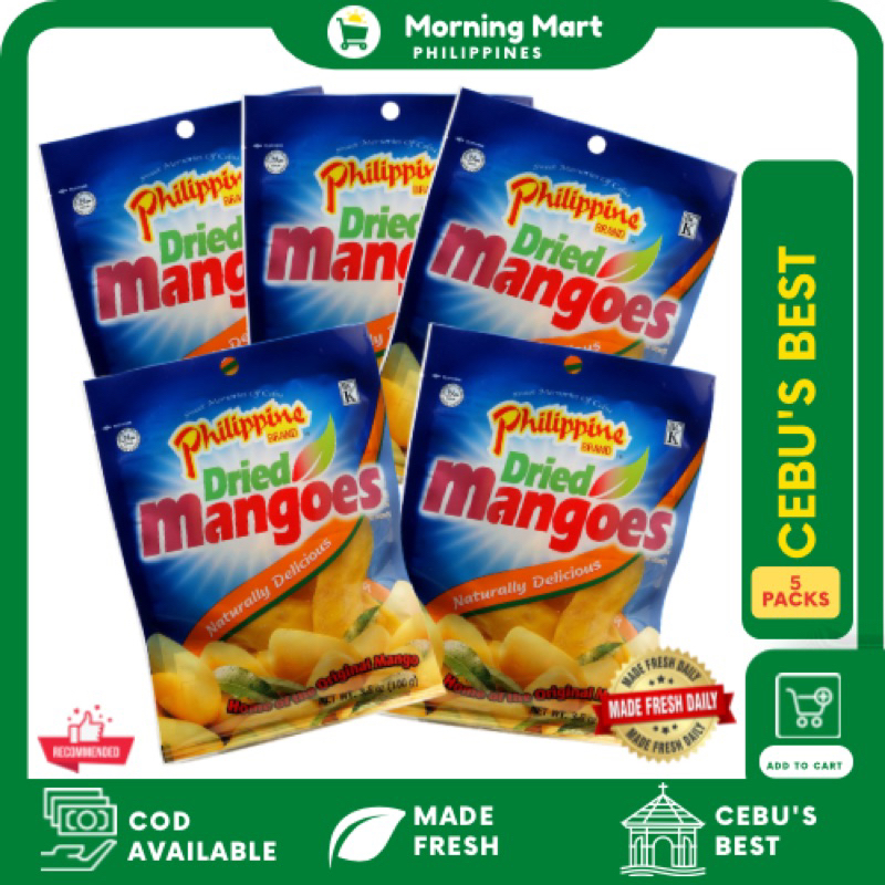 Philippine Dried Mangoes Naturally Delicious Best Delicacy from Cebu