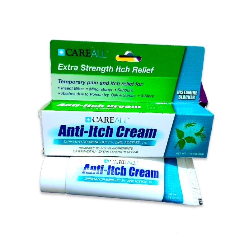 Anti-Itch Cream (insect bites. Minor Burn. Sunburn. Rashes due to ...