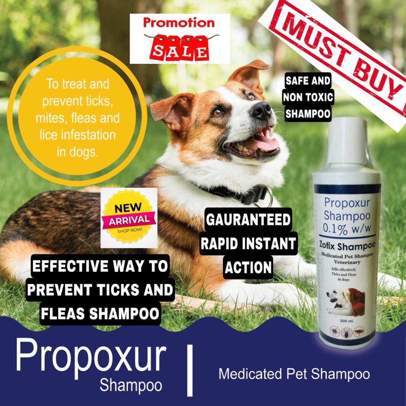 SALE! Zotix Propoxur Medicated Shampoo kills Effectively Ticks And
