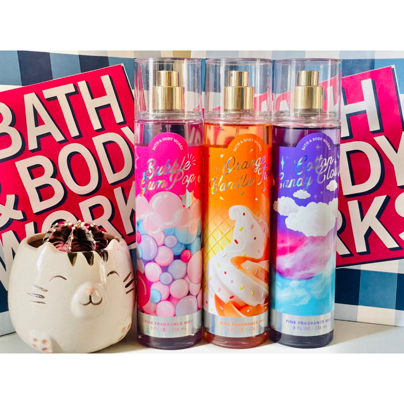 Bubble Gum Pop Cotton Candy Clouds Orange Vanilla Twist Original Bath And Body Works Shopee 6951