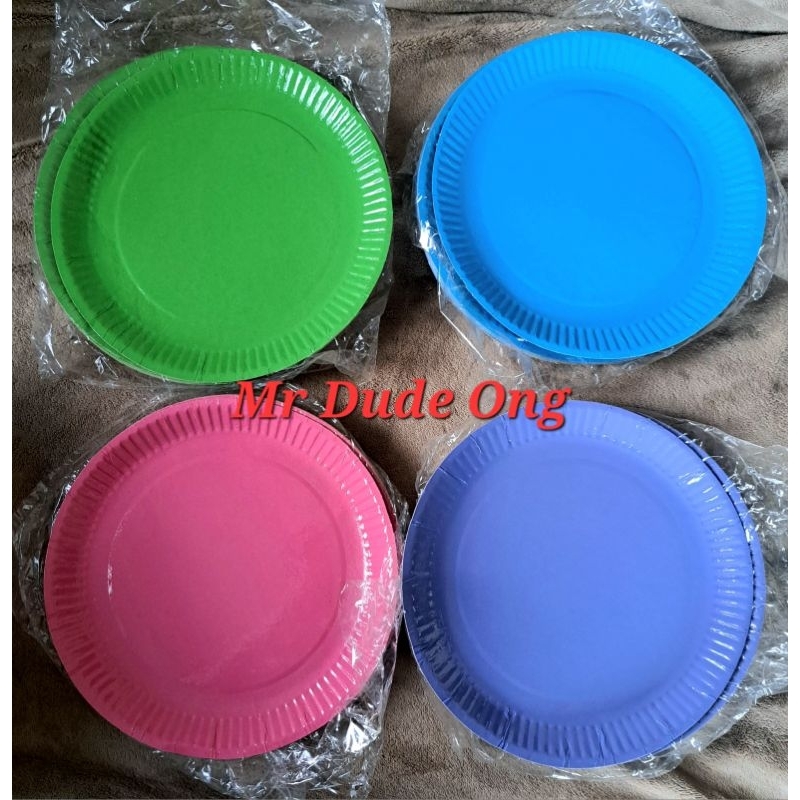 Colored Paper Plate sold by 10 pcs Shopee Philippines