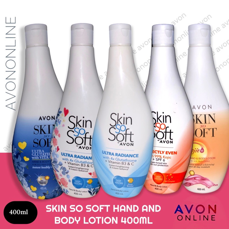 Avon Skin So Soft Hand and Body Lotions 400ml | Shopee Philippines