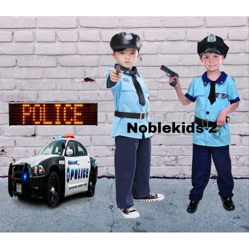 Policeman Costume For Kids | Shopee Philippines