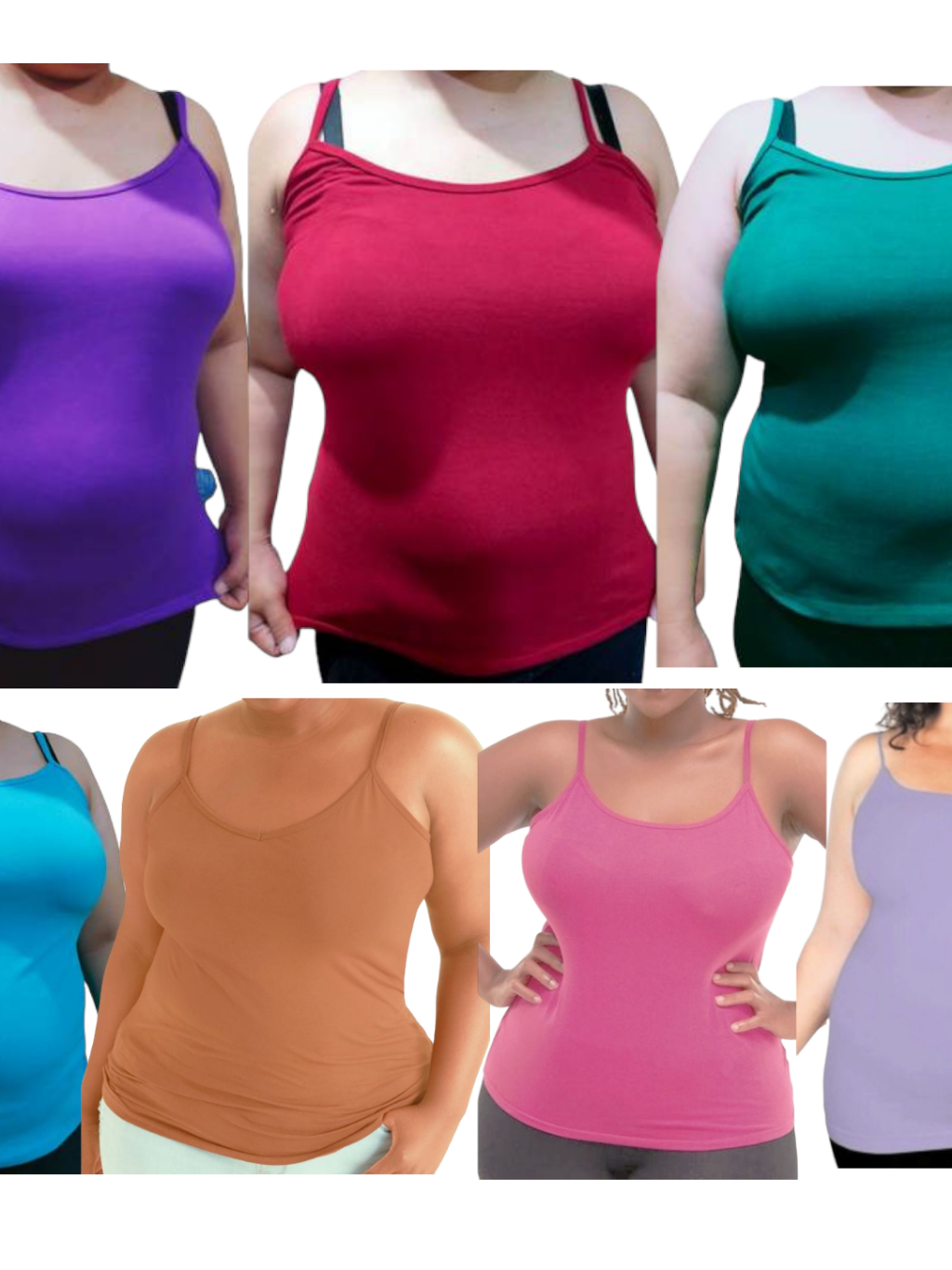 SANDO PLUS SIZE fit up to 3XL Spaghetti Strap Tank Top